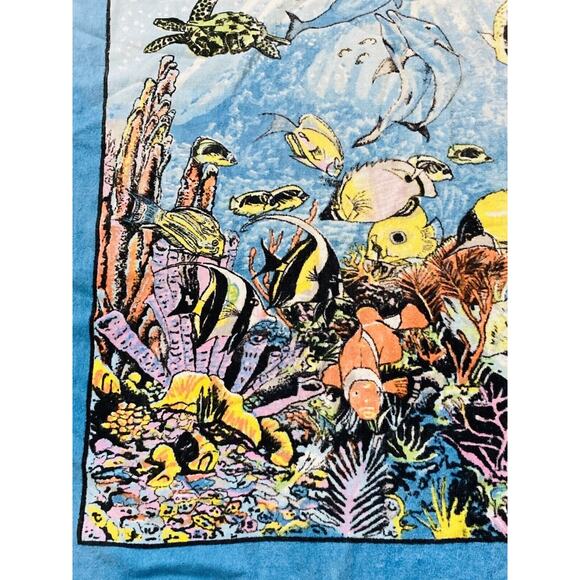 SAAB Beach Towel Ocean waterfall Hawaii By Christian Lassen Kona Made Colombia - Picture 3 of 10